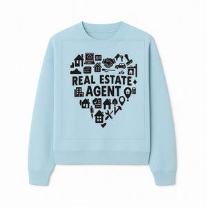 Real Estate Agent Heart Design - Office Decor, Realtor Gifts, Home Buying Icons, Professional Agent Merchandise - Sweatshirt 1758333003709.jpg