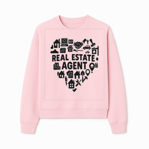 Real Estate Agent Heart Design - Office Decor, Realtor Gifts, Home Buying Icons, Professional Agent Merchandise - Sweatshirt 1758333003843.jpg