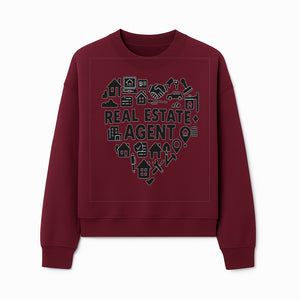 Real Estate Agent Heart Design - Office Decor, Realtor Gifts, Home Buying Icons, Professional Agent Merchandise - Sweatshirt 1758333003980.jpg