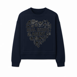 Real Estate Agent Heart Design - Office Decor, Realtor Gifts, Home Buying Icons, Professional Agent Merchandise - Sweatshirt 1758333004095.jpg