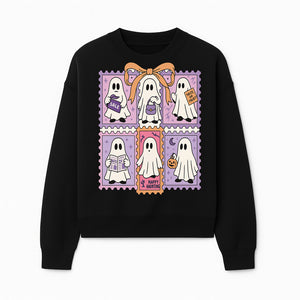 Halloween Ghost Stamp Set, Cute Spooky Stickers, Trick or Treat Decor, Happy Haunting Design, Festive Party Supplies - Sweatshirt 1758333004297.jpg