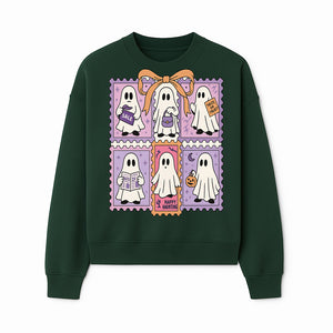Halloween Ghost Stamp Set, Cute Spooky Stickers, Trick or Treat Decor, Happy Haunting Design, Festive Party Supplies - Sweatshirt 1758333004594.jpg