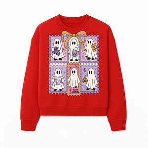 Halloween Ghost Stamp Set, Cute Spooky Stickers, Trick or Treat Decor, Happy Haunting Design, Festive Party Supplies - Sweatshirt 1758333005411.jpg