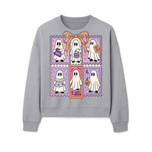 Halloween Ghost Stamp Set, Cute Spooky Stickers, Trick or Treat Decor, Happy Haunting Design, Festive Party Supplies - Sweatshirt 1758333005570.jpg