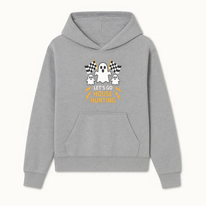 Let's Go House Hunting Ghosts T-Shirt | Fun Halloween Costume | Cute Ghost Design with Checkered Flags | Spooky Home Search Graphique - Hoodie 1758333012384.jpg