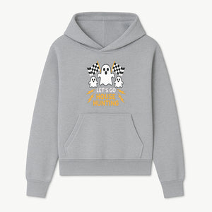 Let's Go House Hunting Ghosts T-Shirt | Fun Halloween Costume | Cute Ghost Design with Checkered Flags | Spooky Home Search Graphique - Hoodie 1758333013305.jpg