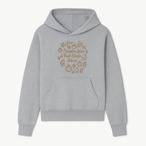 Pumpkin Spice & Real Estate Advice Wall Art | Autumn Home Decor | Cozy Kitchen Print | Seasonal Home Buying Tips - Hoodie 1758333017570.jpg