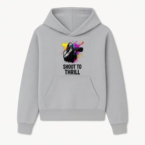 Photographer Graphic Tee - Shoot to Thrill | Colorful Splash Art Shirt for Photography Enthusiasts - Hoodie 1758334988461.jpg