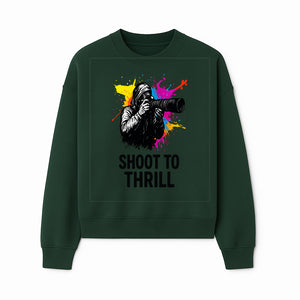 Photographer Graphic Tee - Shoot to Thrill | Colorful Splash Art Shirt for Photography Enthusiasts - Sweatshirt 1758334995203.jpg