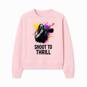 Photographer Graphic Tee - Shoot to Thrill | Colorful Splash Art Shirt for Photography Enthusiasts - Sweatshirt 1758334995687.jpg