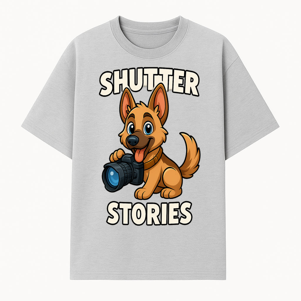 Shutter Stories: Cute Dog Photography Design for Pet Lovers & Animal Enthusiasts - T-shirt 1758334996997.jpg