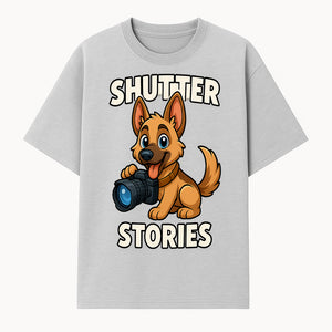 Shutter Stories: Cute Dog Photography Design for Pet Lovers & Animal Enthusiasts - T-shirt 1758334996997.jpg