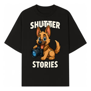 Shutter Stories: Cute Dog Photography Design for Pet Lovers & Animal Enthusiasts - T-shirt 1758334997153.jpg