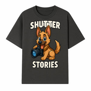 Shutter Stories: Cute Dog Photography Design for Pet Lovers & Animal Enthusiasts - T-shirt 1758334997303.jpg