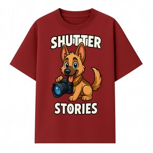 Shutter Stories: Cute Dog Photography Design for Pet Lovers & Animal Enthusiasts - T-shirt 1758334998060.jpg