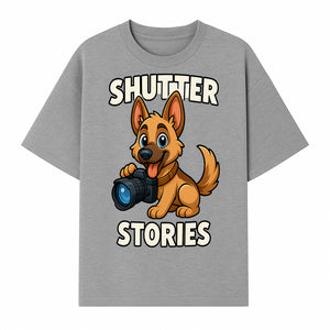 Shutter Stories: Cute Dog Photography Design for Pet Lovers & Animal Enthusiasts - T-shirt 1758334998467.jpg