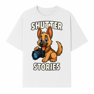 Shutter Stories: Cute Dog Photography Design for Pet Lovers & Animal Enthusiasts - T-shirt 1758334998613.jpg