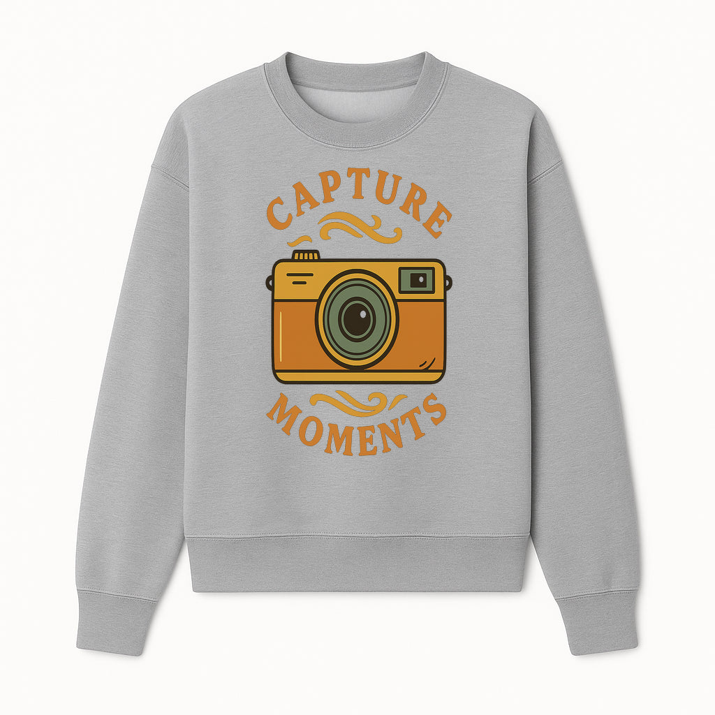 Capture Moments Vintage Camera Print | Photography Art Decor for Home, Office, or Studio | Retro Wall Art Gift - Sweatshirt 1758334998666.jpg