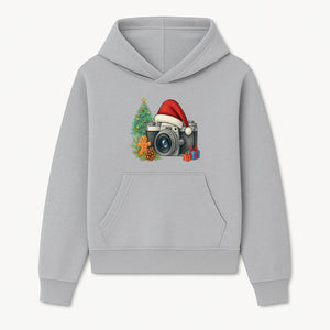 Christmas Camera Art Print with Tree, Gingerbread, and Gifts - Holiday Photography Decor for Home or Office - Hoodie 1758334999084.jpg