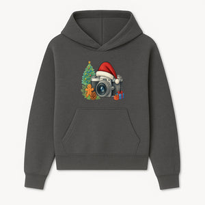 Christmas Camera Art Print with Tree, Gingerbread, and Gifts - Holiday Photography Decor for Home or Office - Hoodie 1758334999350.jpg