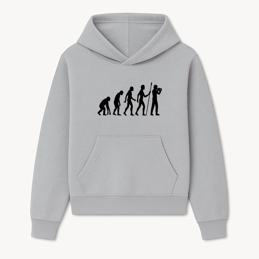 Evolution of Man Wall Art | Human Evolution Silhouette | Modern Home Decor | Science and Nature Art | Unique Gift for Biologists - Hoodie 1758334999581.jpg