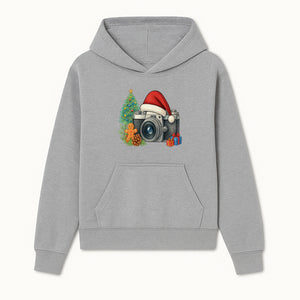 Christmas Camera Art Print with Tree, Gingerbread, and Gifts - Holiday Photography Decor for Home or Office - Hoodie 1758334999676.jpg