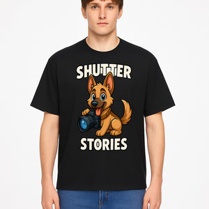 Shutter Stories: Cute Dog Photography Design for Pet Lovers & Animal Enthusiasts - T-shirt 1758334999803.jpg