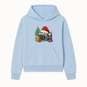 Christmas Camera Art Print with Tree, Gingerbread, and Gifts - Holiday Photography Decor for Home or Office - Hoodie 1758334999823.jpg