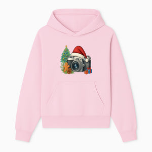 Christmas Camera Art Print with Tree, Gingerbread, and Gifts - Holiday Photography Decor for Home or Office - Hoodie 1758334999961.jpg