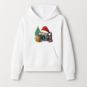 Christmas Camera Art Print with Tree, Gingerbread, and Gifts - Holiday Photography Decor for Home or Office - Hoodie 1758335000722.jpg