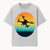 Drone Silhouette Sunset Print | Modern Wall Art Decor for Tech Lovers and Aerial Photography Fans | Colorful Landscape Design - T-shirt 1758335001777.jpg
