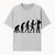Evolution of Man Wall Art | Human Evolution Silhouette | Modern Home Decor | Science and Nature Art | Unique Gift for Biologists - T-shirt 1758335002693.jpg