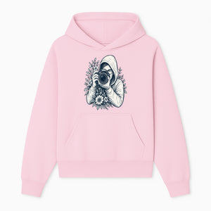 Photography Enthusiast Hoodie Floral Design Graphic Tee, Camera Lover Gift, Artistic Print for Photographers - Hoodie 1758335004983.jpg