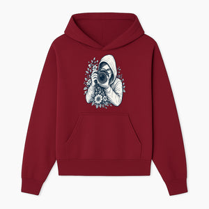 Photography Enthusiast Hoodie Floral Design Graphic Tee, Camera Lover Gift, Artistic Print for Photographers - Hoodie 1758335005211.jpg