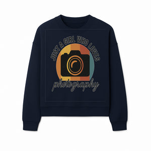 Just a Girl Who Loves Photography Vintage Camera Graphic T-Shirt - Sweatshirt 1758335005332.jpg
