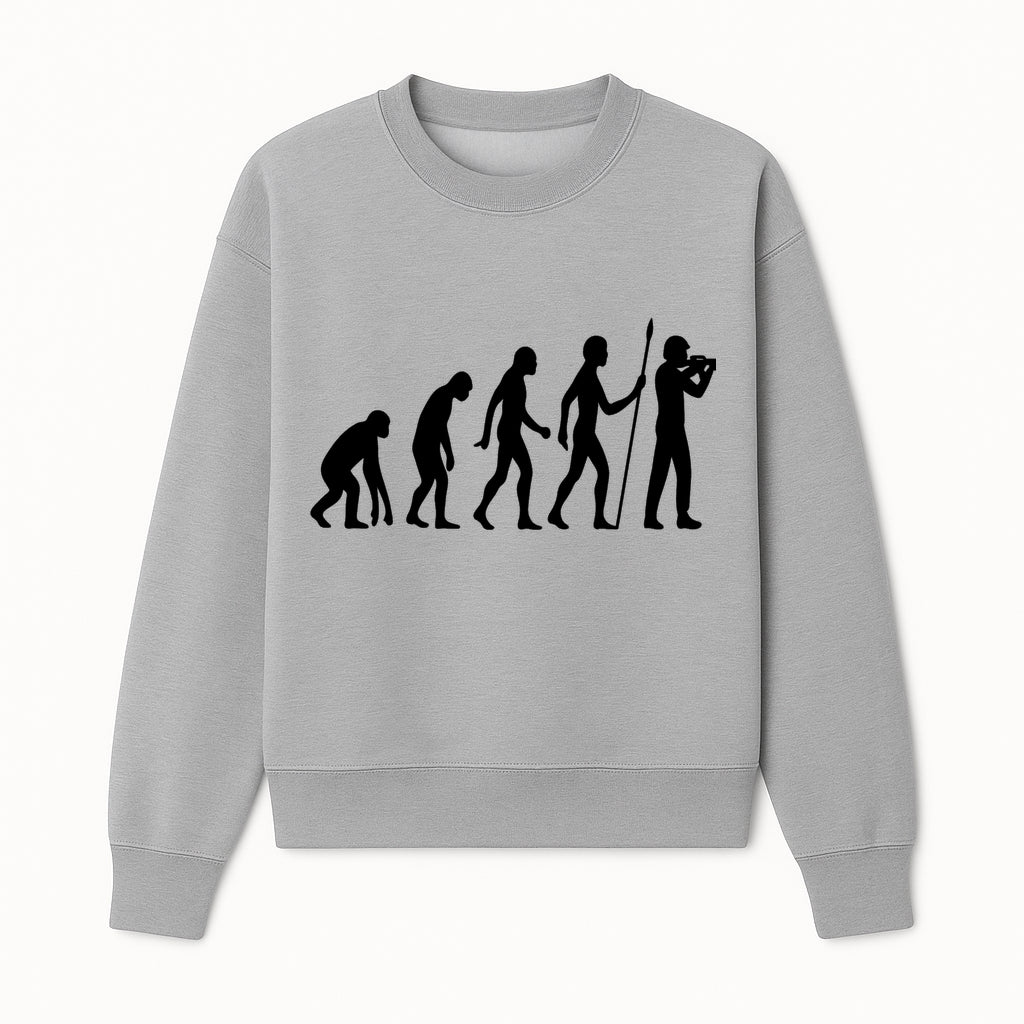 Evolution of Man Wall Art | Human Evolution Silhouette | Modern Home Decor | Science and Nature Art | Unique Gift for Biologists - Sweatshirt 1758335005814.jpg
