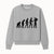 Evolution of Man Wall Art | Human Evolution Silhouette | Modern Home Decor | Science and Nature Art | Unique Gift for Biologists - Sweatshirt 1758335005814.jpg