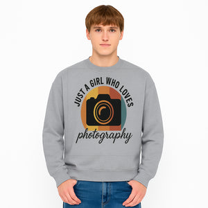 Just a Girl Who Loves Photography Vintage Camera Graphic T-Shirt - Sweatshirt 1758335006929.jpg