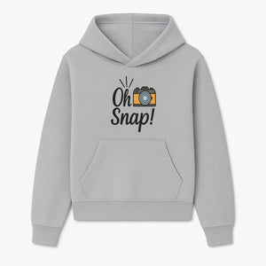 Oh Snap! Camera Design T-Shirt | Fun Photography Shirt | Gift for Photographers and Creatives - Hoodie 1758335007120.jpg