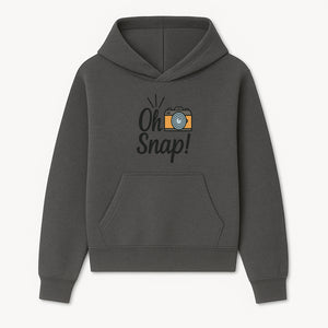 Oh Snap! Camera Design T-Shirt | Fun Photography Shirt | Gift for Photographers and Creatives - Hoodie 1758335007431.jpg