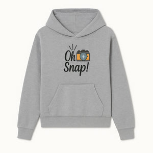 Oh Snap! Camera Design T-Shirt | Fun Photography Shirt | Gift for Photographers and Creatives - Hoodie 1758335007766.jpg