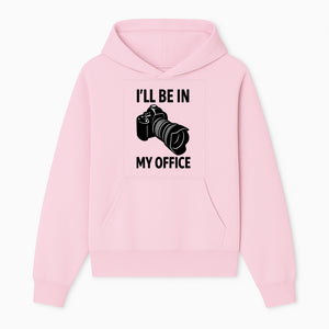 Photography Office Humor Wall Art | I'll Be in My Office Camera Design | Creative Gift for Photographers & Camera Lovers - Hoodie 1758335008668.jpg