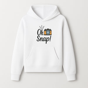 Oh Snap! Camera Design T-Shirt | Fun Photography Shirt | Gift for Photographers and Creatives - Hoodie 1758335008943.jpg