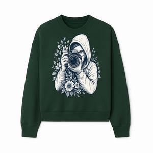 Photography Enthusiast Hoodie Floral Design Graphic Tee, Camera Lover Gift, Artistic Print for Photographers - Sweatshirt 1758335010966.jpg
