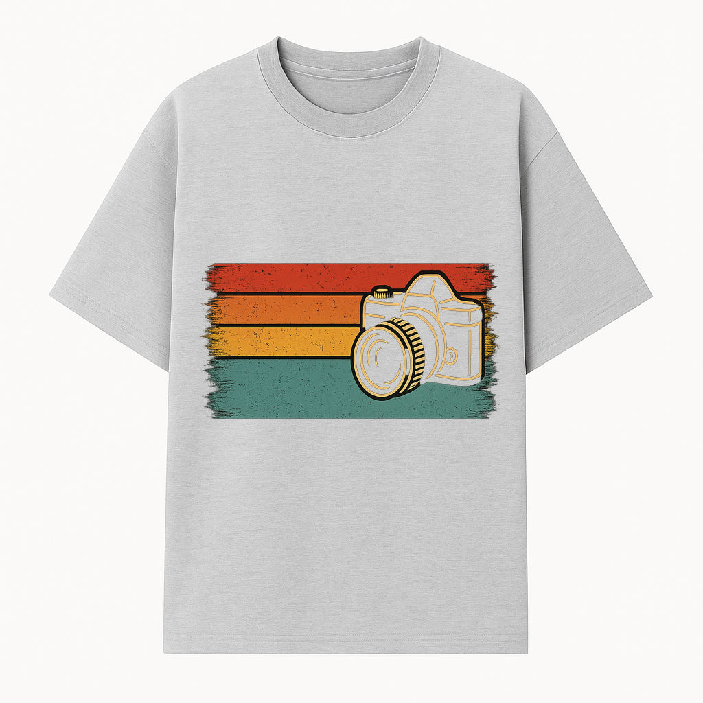 Retro Camera Graphic Tee | Vintage Photography Style | Artistic Design | Trendy Apparel for Photographers | Unisex Fashion - T-shirt 1758335011281.jpg