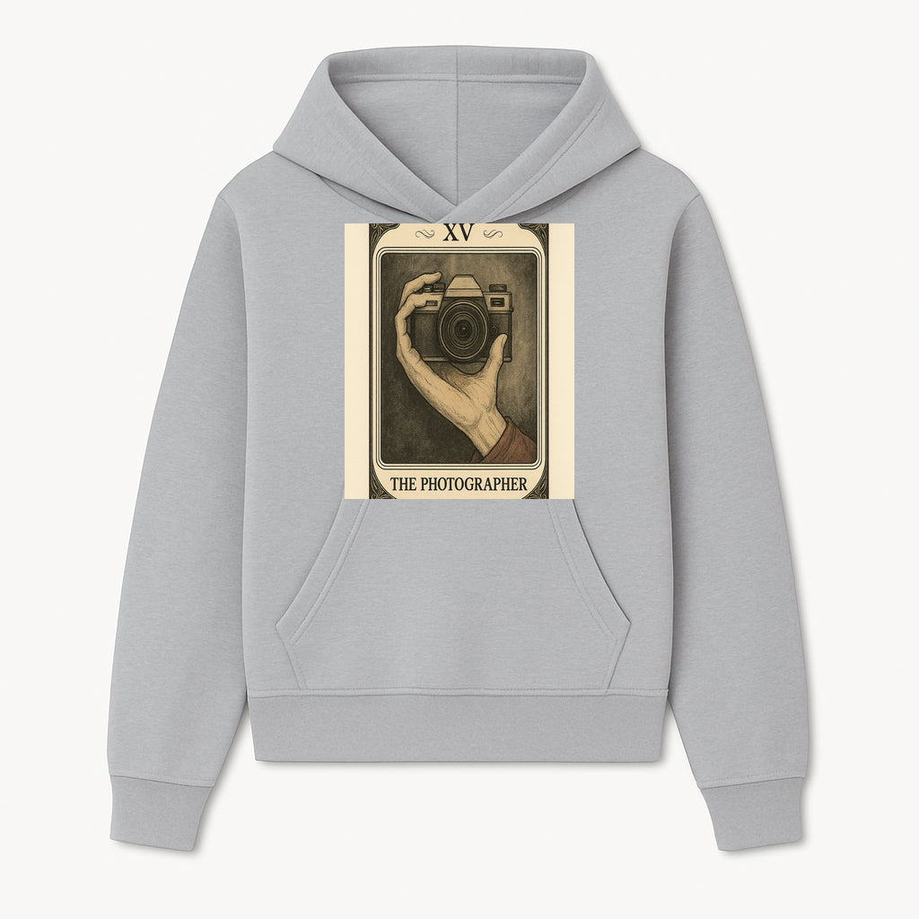 Vintage Photographer Art Print - Hand Holding Camera Illustration, Retro Wall Decor for Photography Enthusiasts - Hoodie 1758335011393.jpg