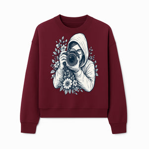 Photography Enthusiast Hoodie Floral Design Graphic Tee, Camera Lover Gift, Artistic Print for Photographers - Sweatshirt 1758335011571.jpg