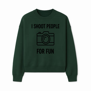 I Shoot People for Fun Photography T-Shirt | Creative Gift for Photographers | Humorous Camera Tee - Sweatshirt 1758335012114.jpg