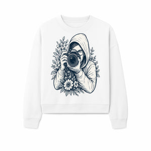 Photography Enthusiast Hoodie Floral Design Graphic Tee, Camera Lover Gift, Artistic Print for Photographers - Sweatshirt 1758335012193.jpg