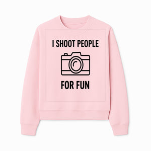 I Shoot People for Fun Photography T-Shirt | Creative Gift for Photographers | Humorous Camera Tee - Sweatshirt 1758335012599.jpg